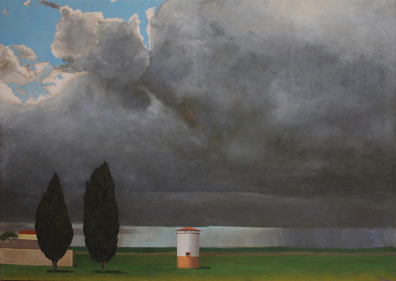 Pintura 'Persistencia de la lluvia nº4' de Fernando Puente, 130 x 162 cm